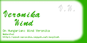 veronika wind business card